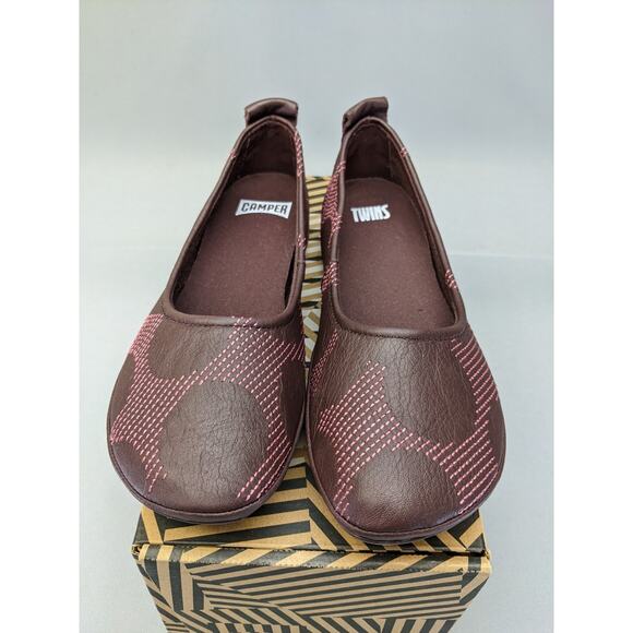 Camper Twins K201513-004 Women's Multicolored Leather Ballet Flat US 5 - Picture 5 of 9